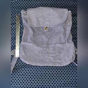 Gray Canvas Backpack